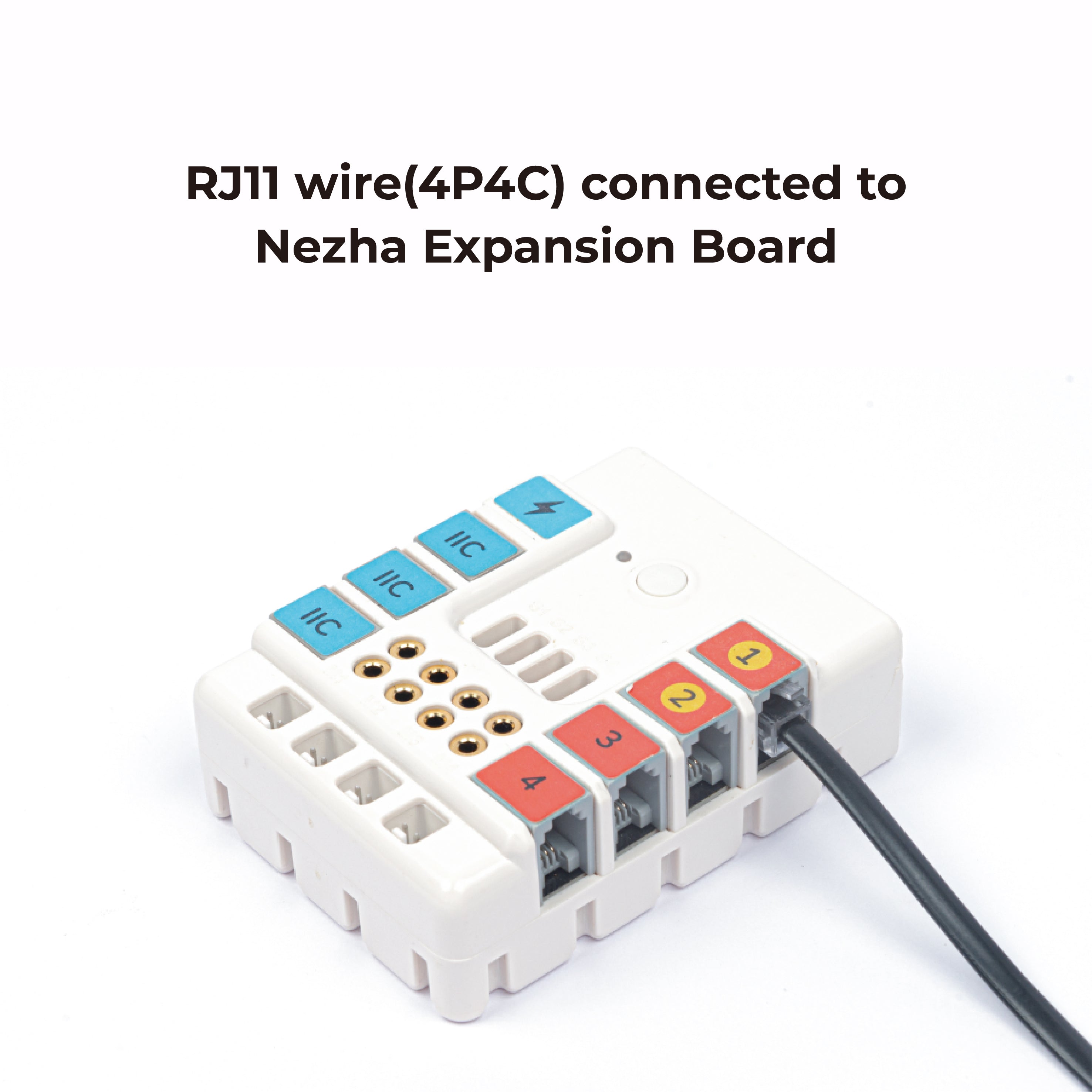 Cable ELECFREAKS RJ11 4P4C 400mm (Pack De 5)