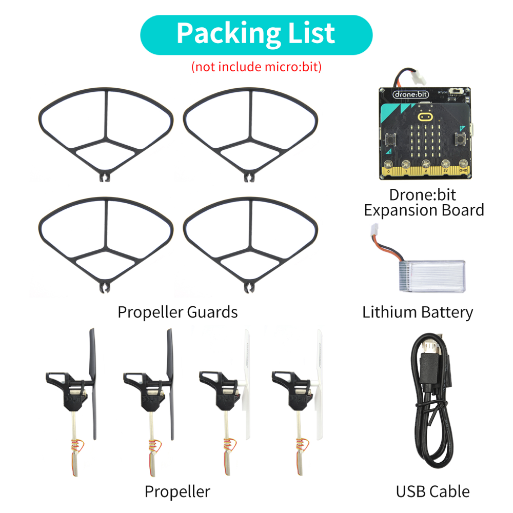 ELECFREAKS micro:bit Drone:bit キット (micro:bit ボードなし)