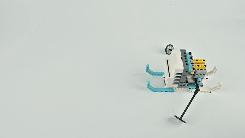 DIY robot kit example project showing a rowing sports robot moving its oars, designed for STEM education, coding practice, and creative robotics challenges