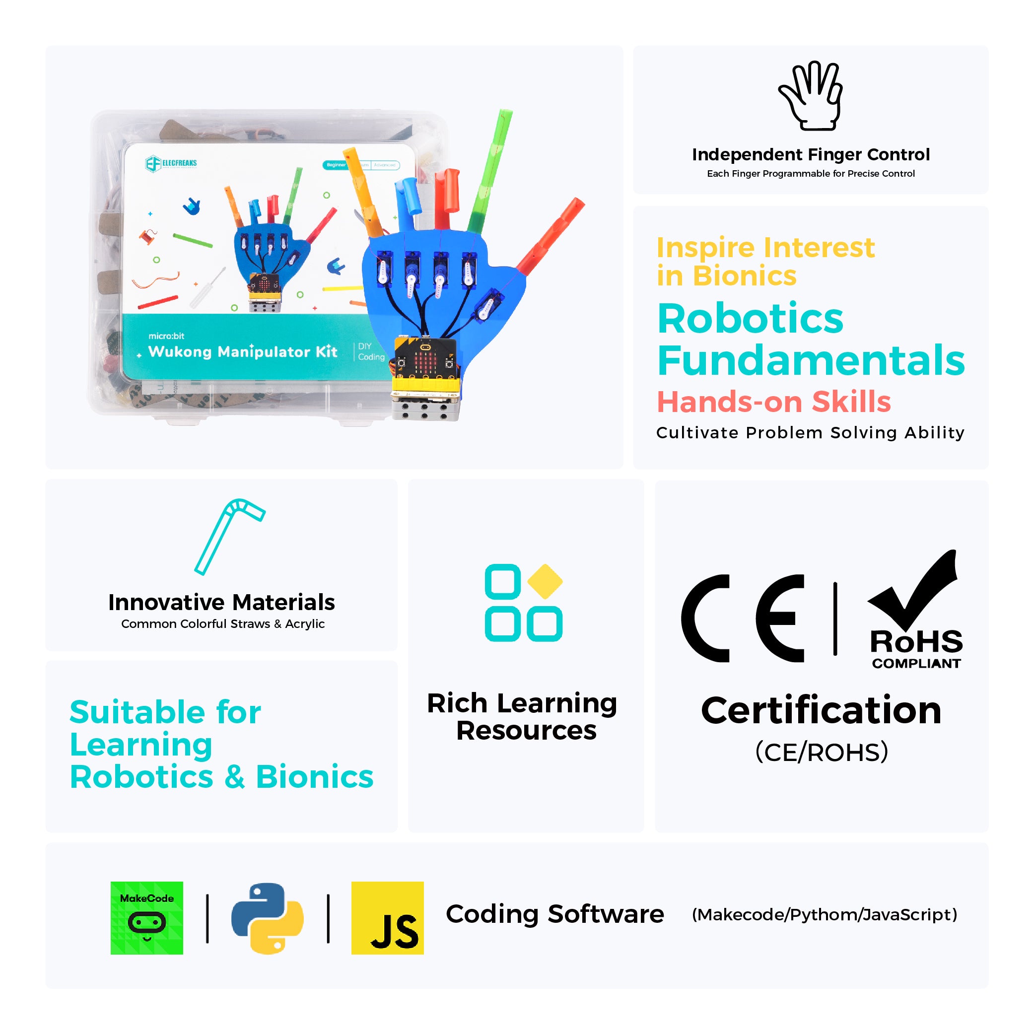 ELECFREAKS WuKong Manipulator Stem Kit