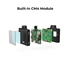 Exploded view of quadruped robot dog components showing camera module, PCB board, protective casing, and assembly parts for robotics learning