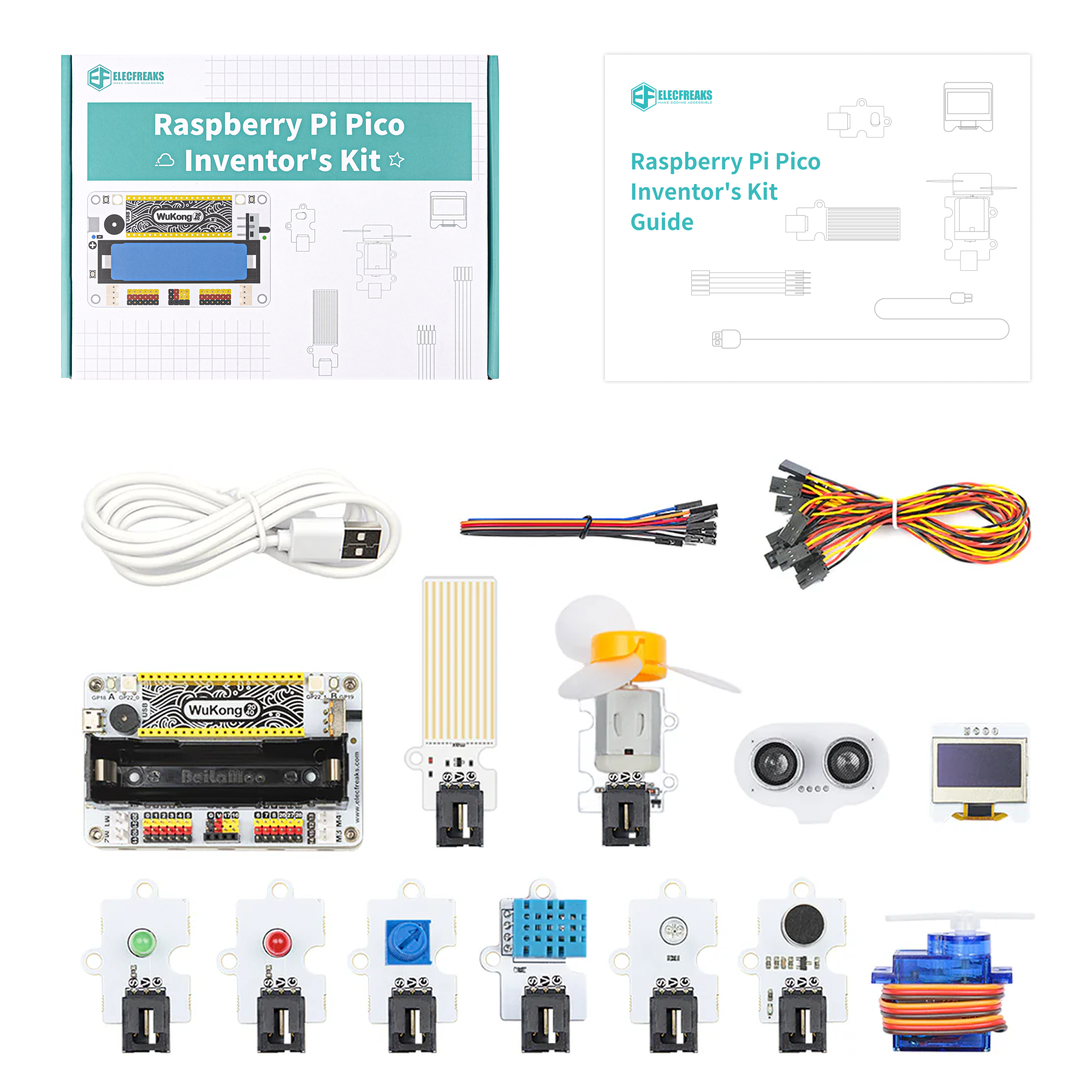 El kit de inventor ELECFREAKS Wukong2040 para Raspberry Pi