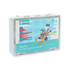 Elecfreaks Nezha Inventor's Kit for micro:bit STEM robotics kit storage box side view with robot model and coding interface on the cover