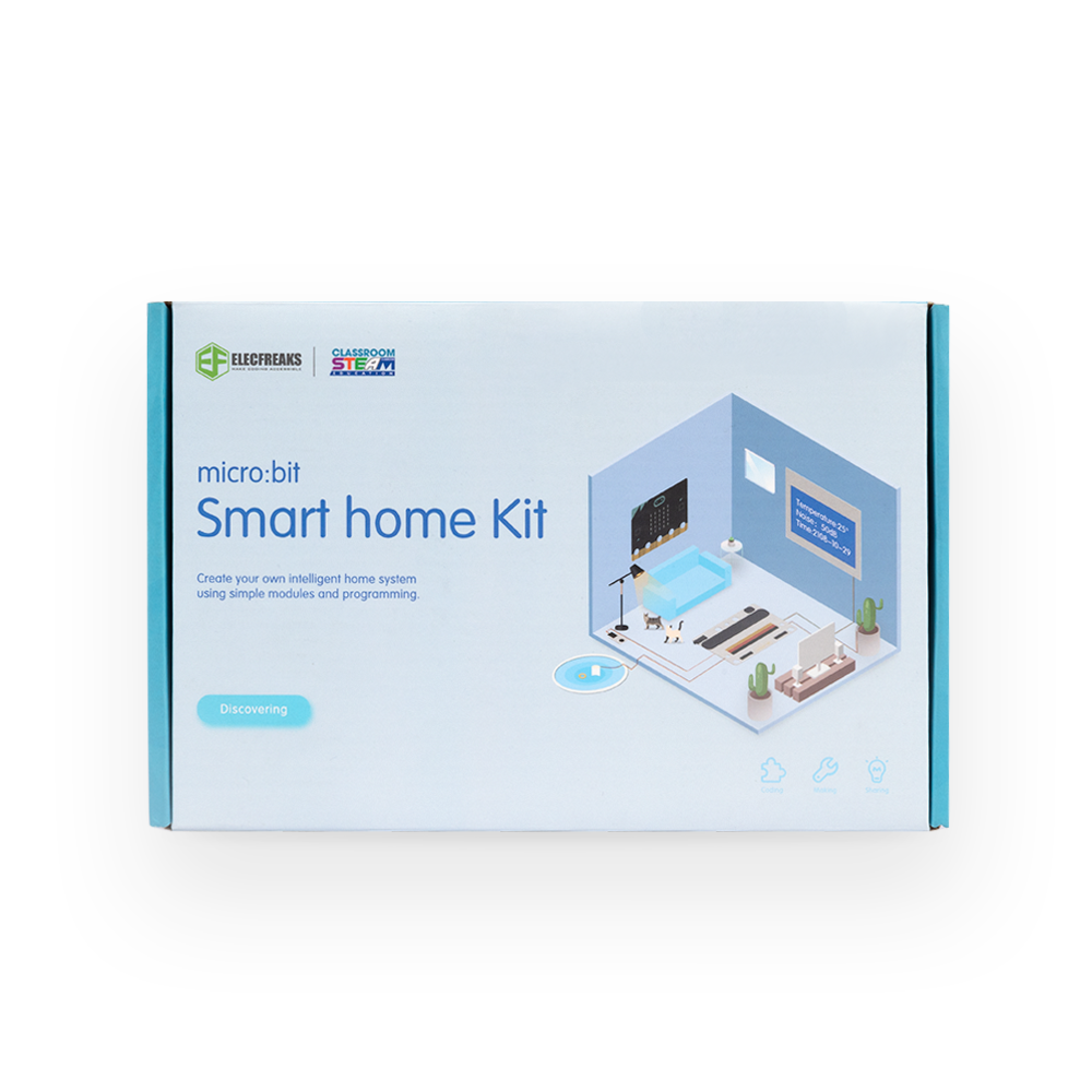 ELECFREAKS micro:bit Smart Home Kit, Programmable Home Automation Kit for Building A Smart House in STEM Activities