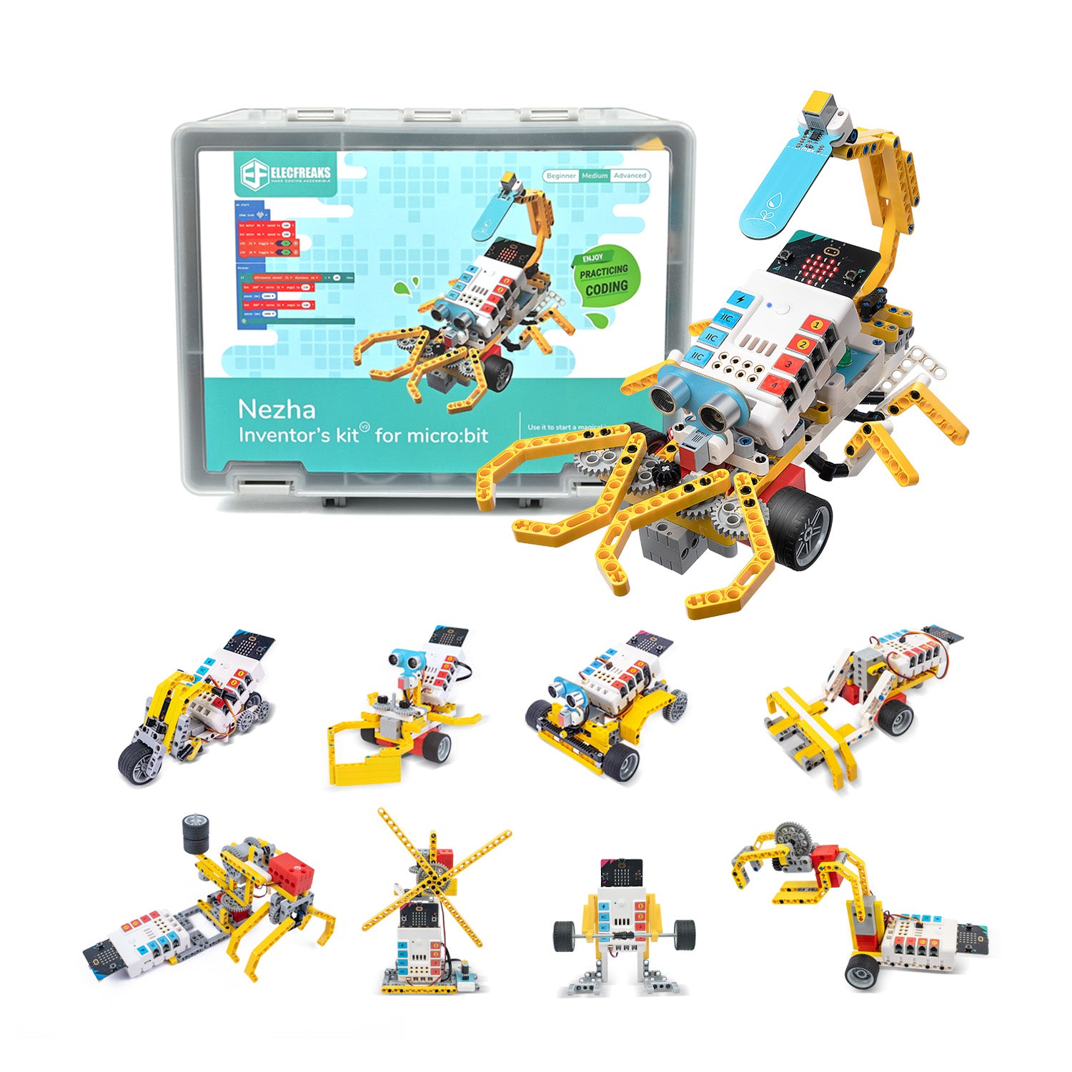 Kit de inventor NEZHA V2 para micro: bit