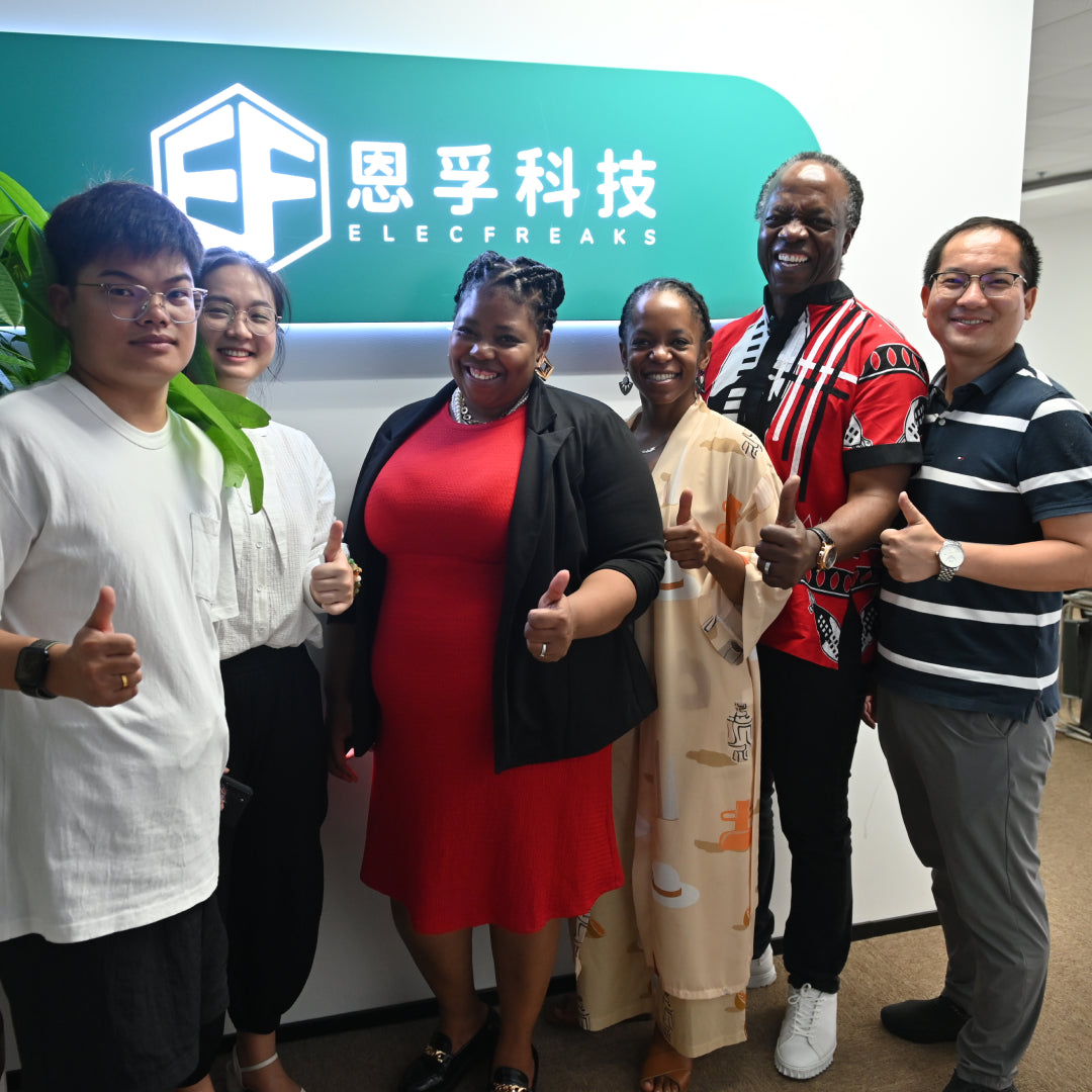 ELECFREAKS Head Office welcomed our new friends from Sifiso Learning Group!