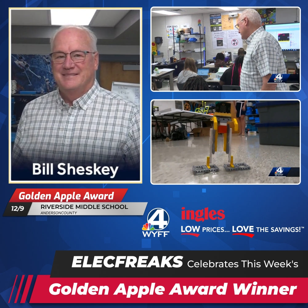 ELECFREAKS Celebrates This Week's Golden Apple Award Winner: Mr. Sheskey