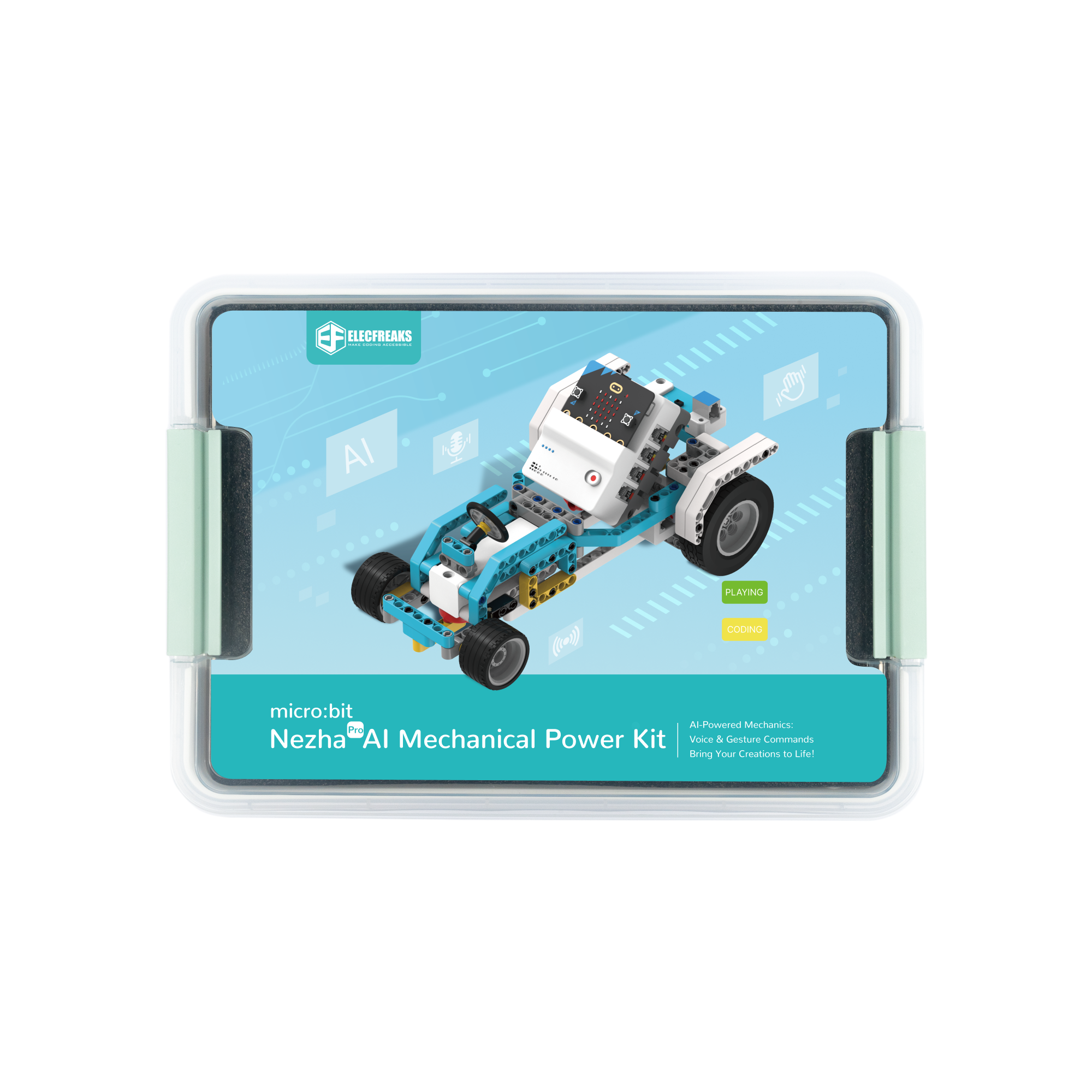 ELECFREAKS micro:bit Nezha Pro AI Mechanical Power Kit