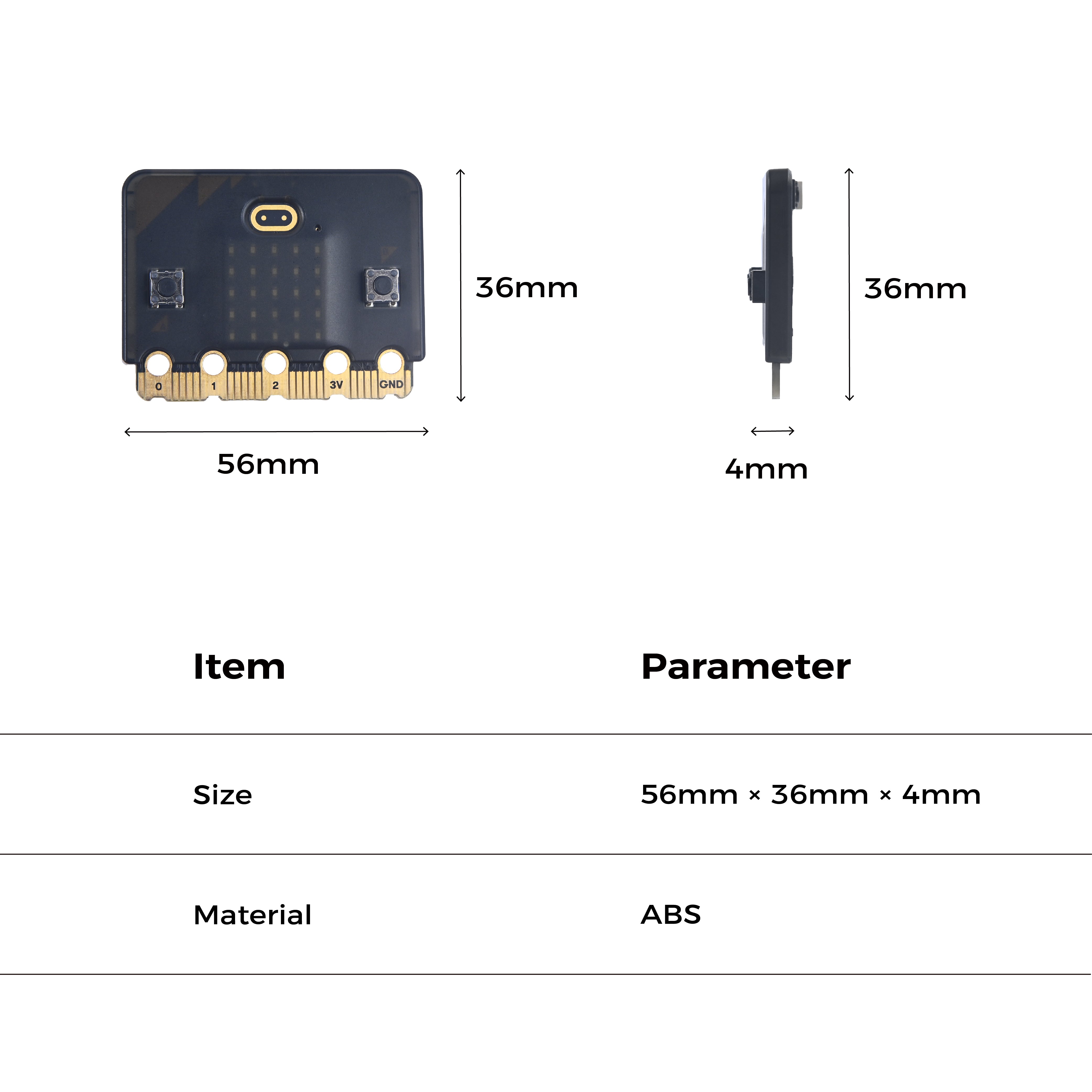 ELECFREAKS micro:bit Case - Black