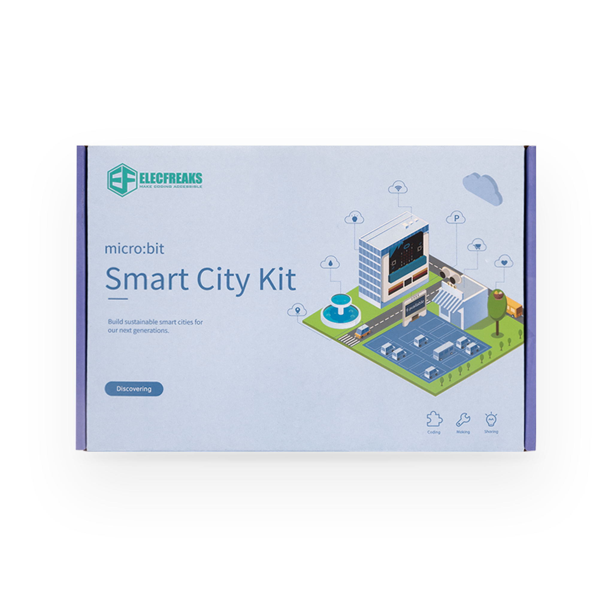 ELECFREAKS micro:bit Smart City Kit, micro:bit Sensor Starter Kit For Kid with Sensors & Guidance Manual