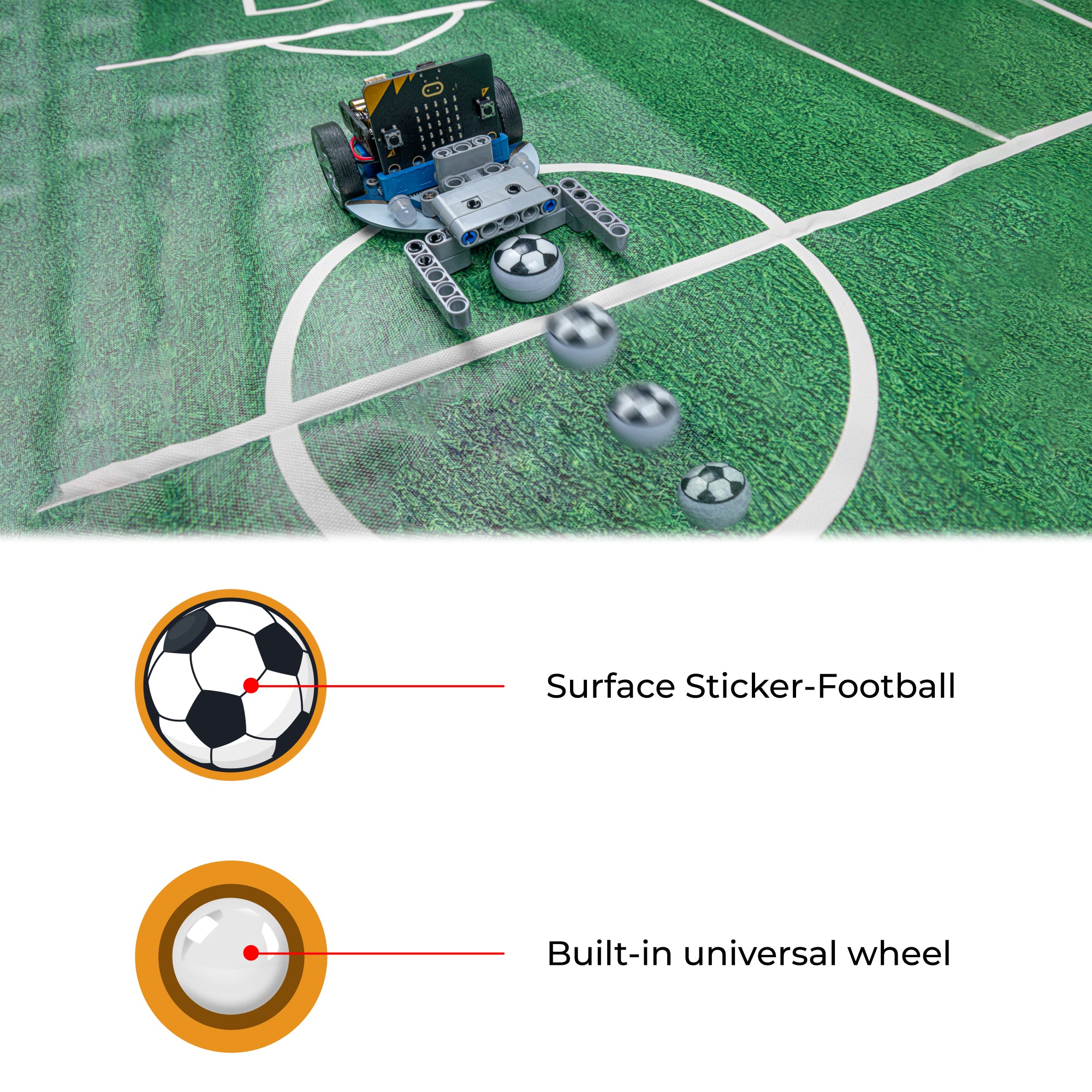 ELECFREAKS micro:bit Cutebot Fun Football Game Kit
