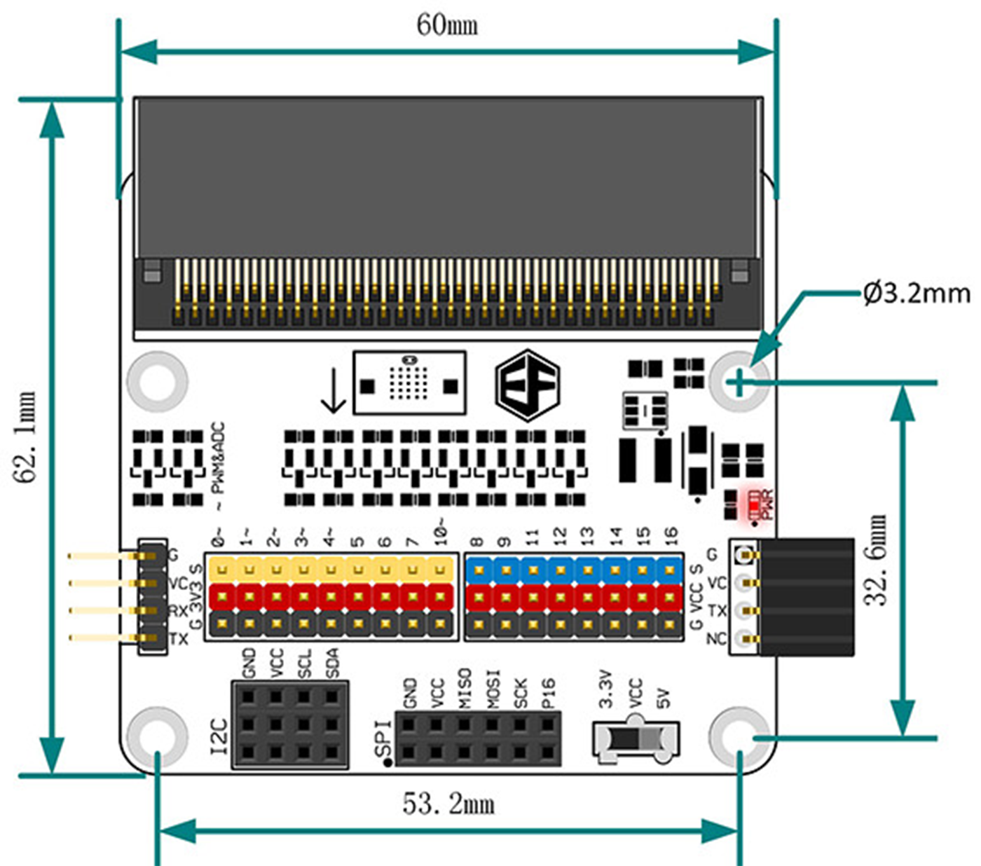 Octopus:bit (Breakout Board For micro:bit) | why.gr