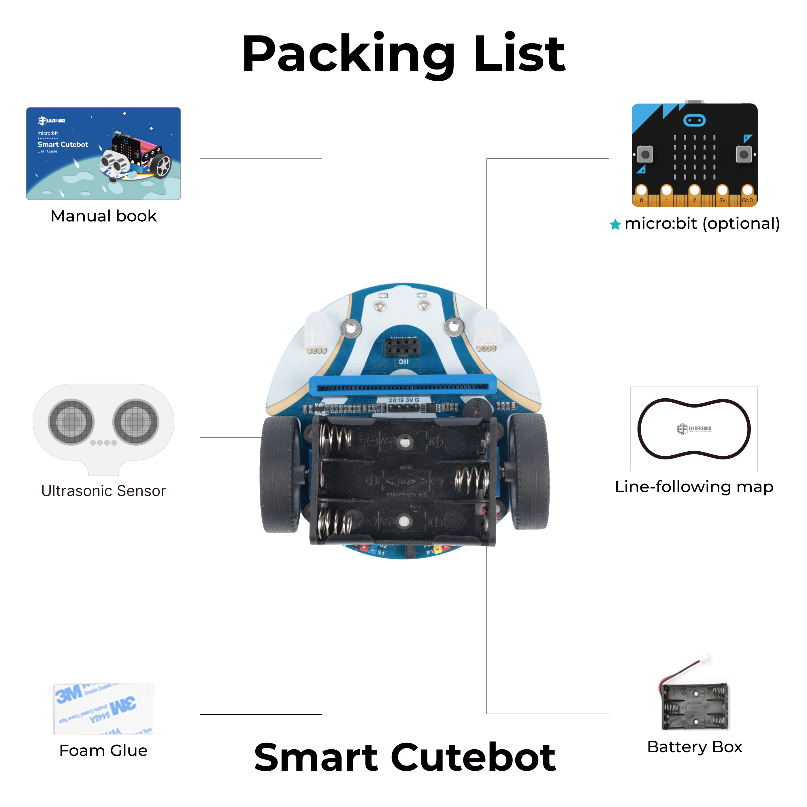 microbit Robot Smart Cutebot Kit