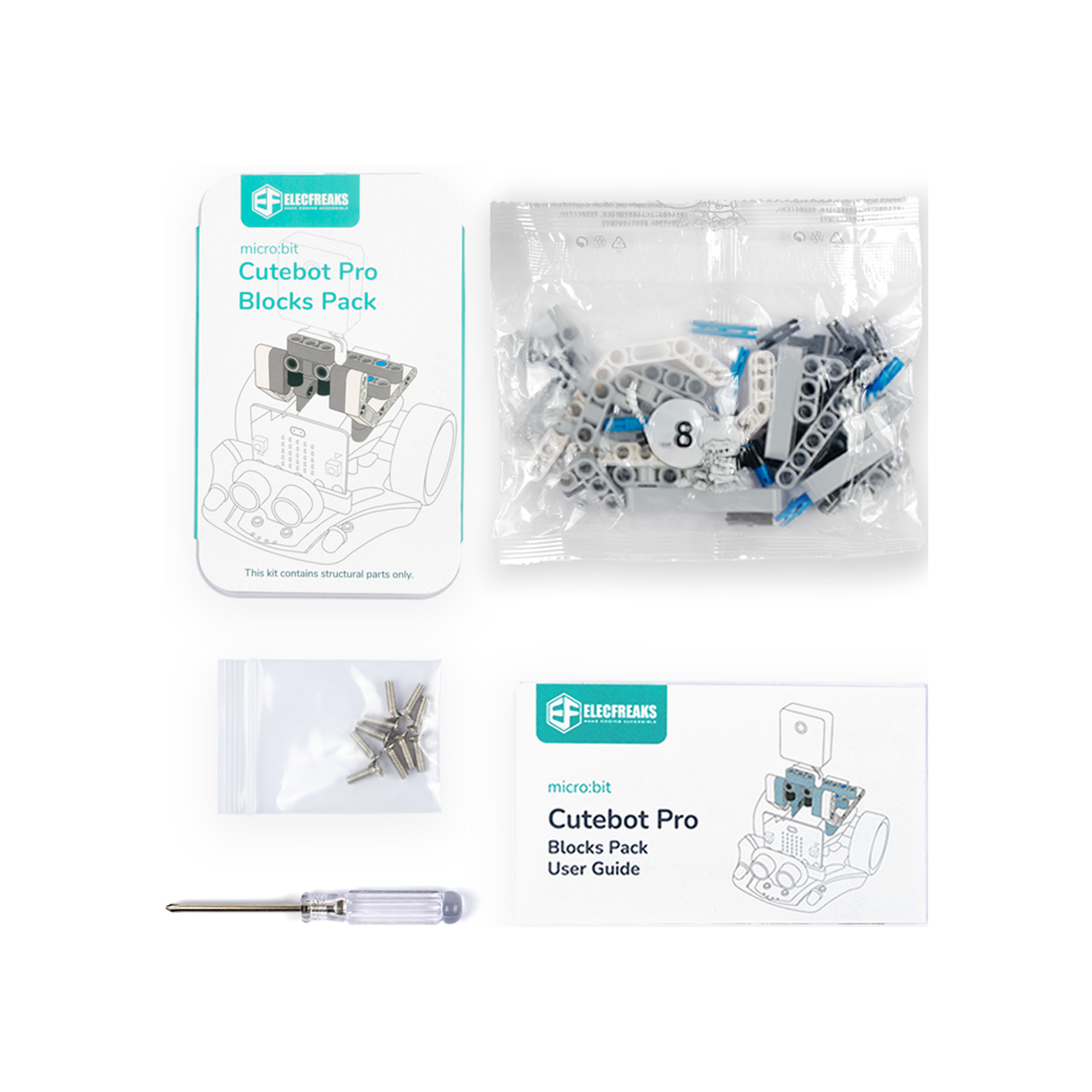 ELECFREAKS Cutebot Pro Blocks Pack