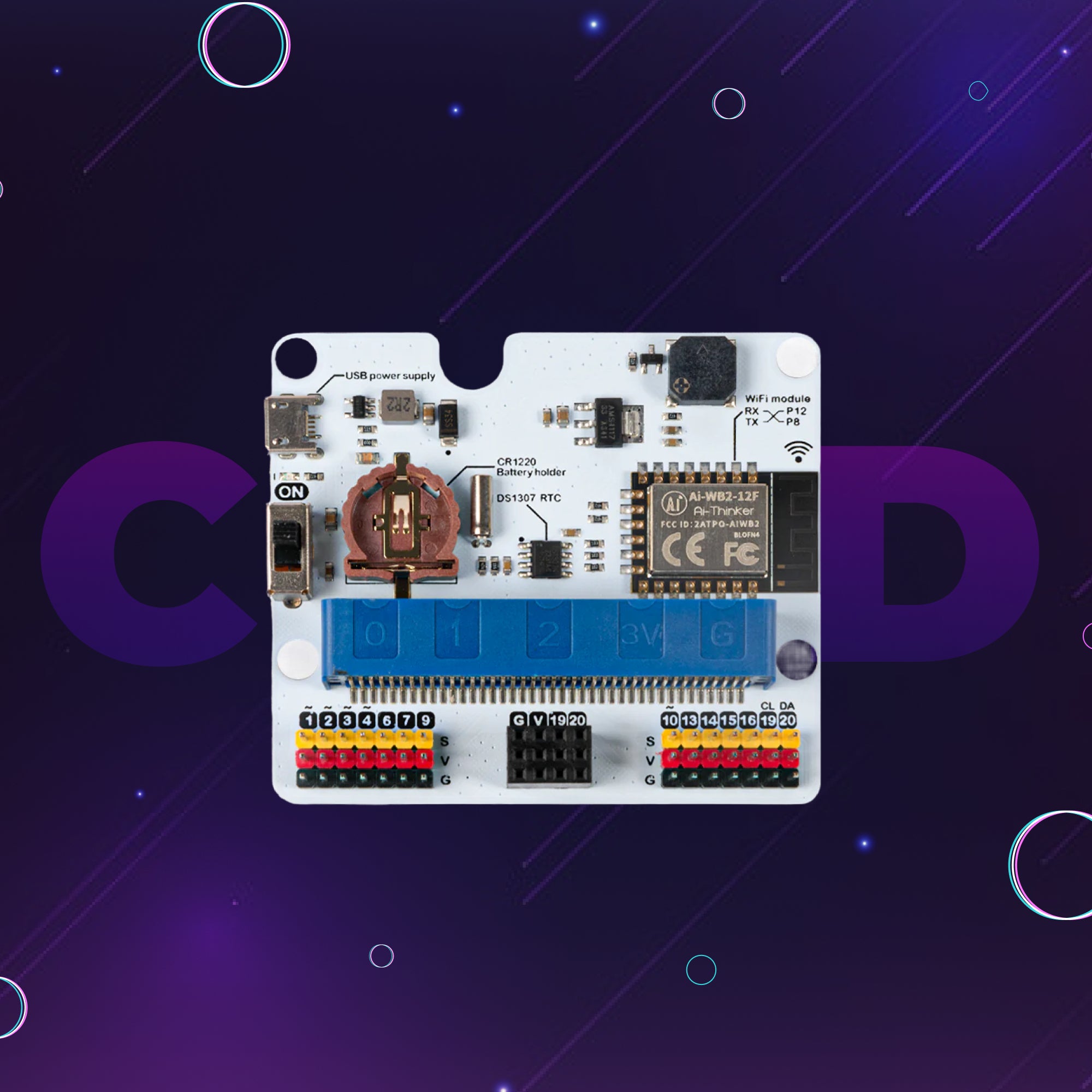 ELECFREAKS IOT:bit (Internet WIFI Extension Board For micro:bit)