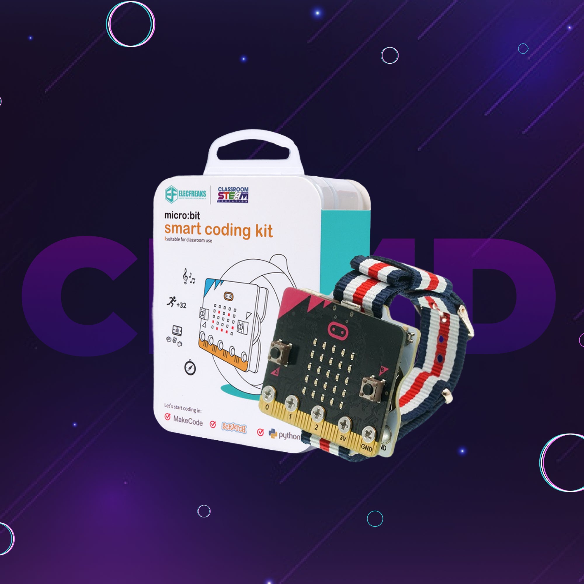 ELECFREAKS micro:bit Smart Coding Watch Kit