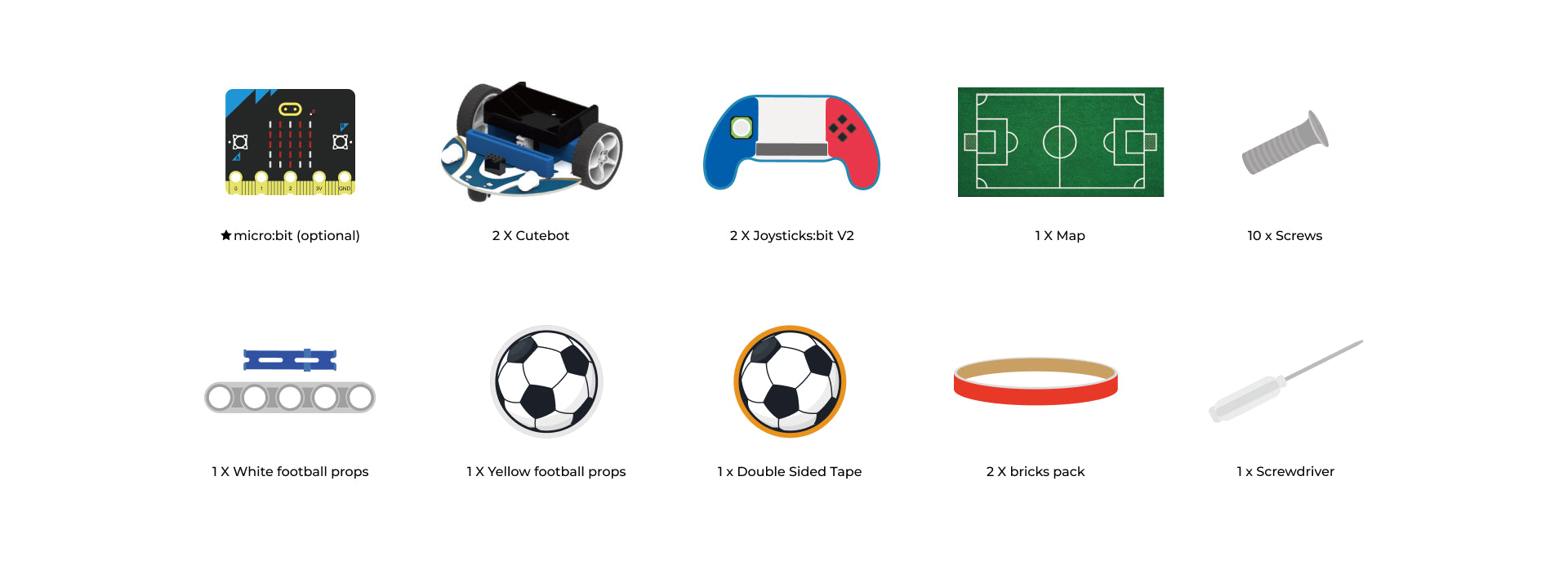 micro:bit Cutebot Fun Football Game Kit | Διερευνητική Μάθηση