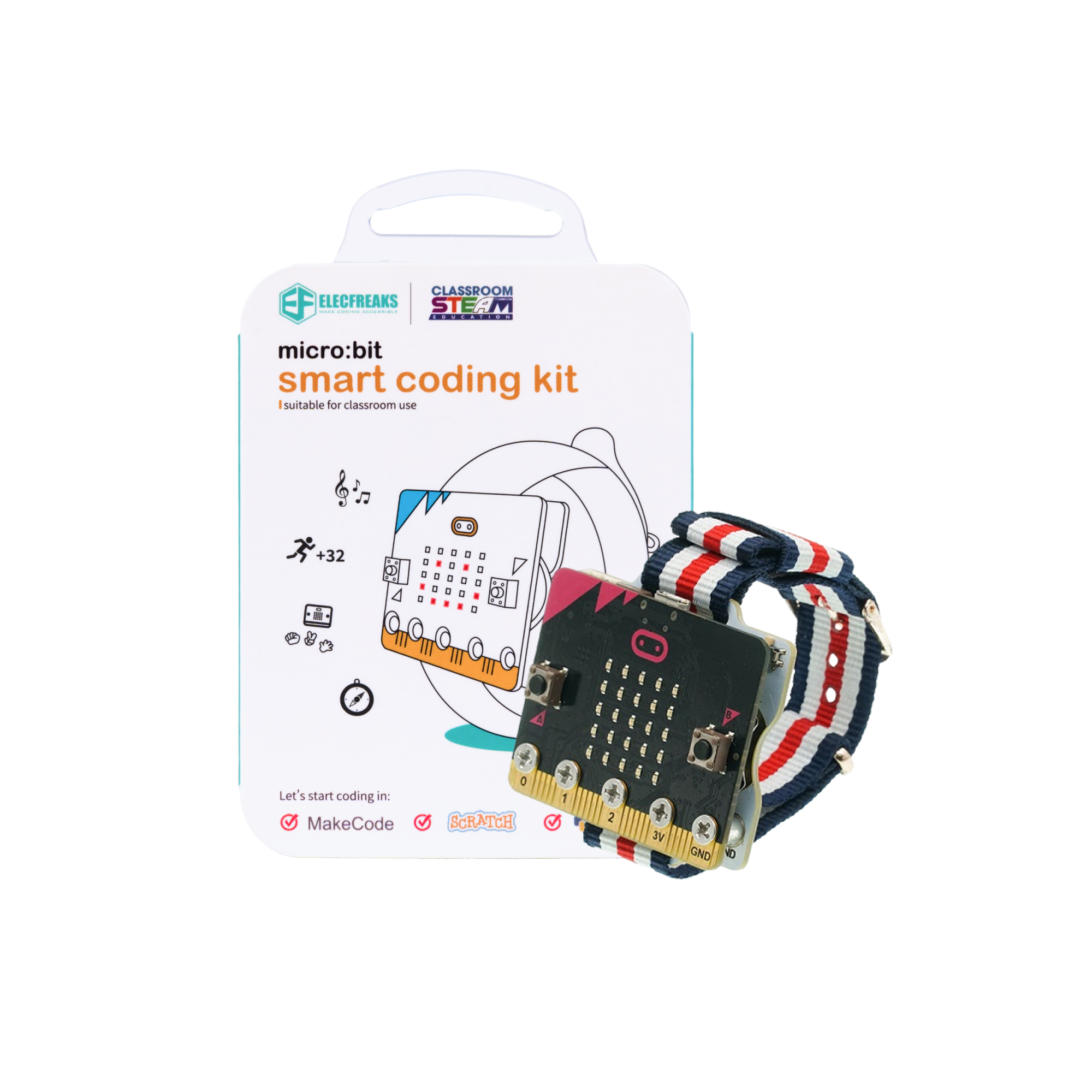 ELECFREAKS micro:bit Smart Coding Watch Kit