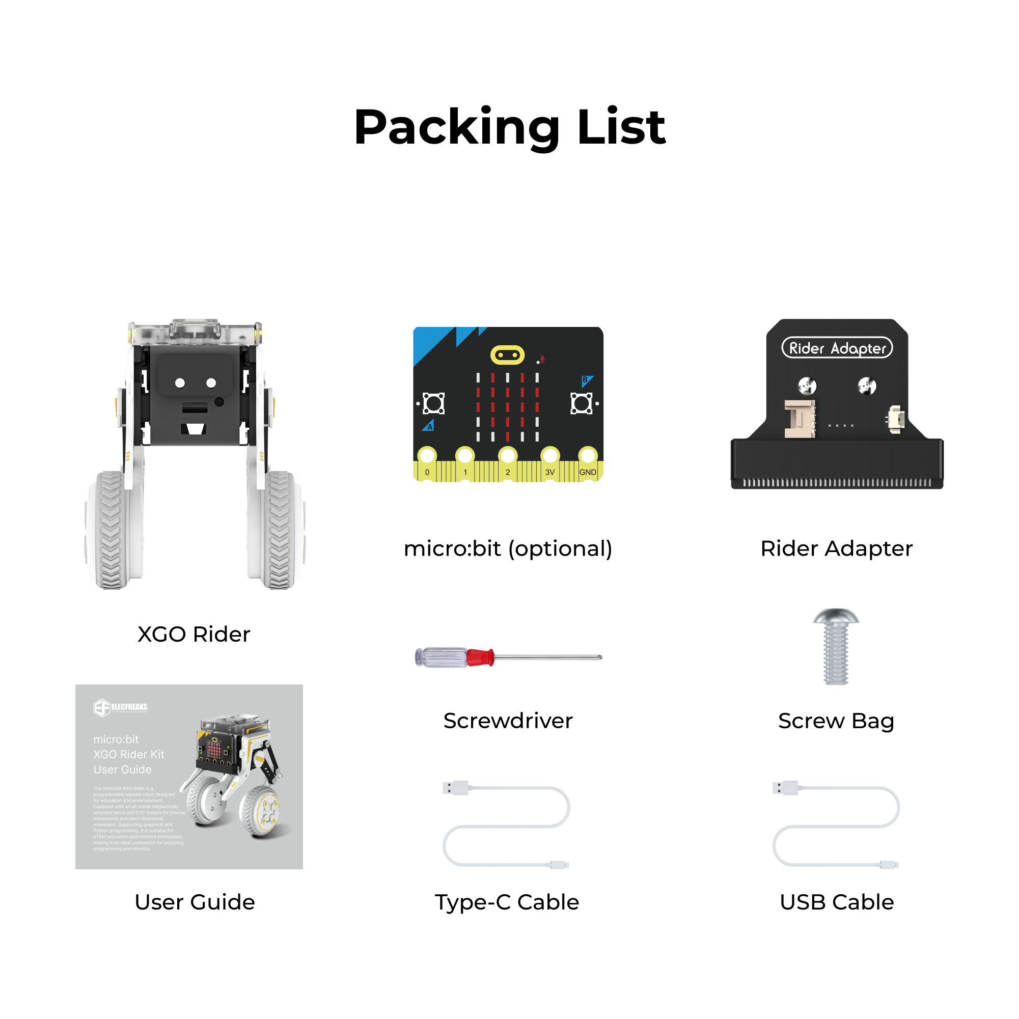 ELECFREAKS micro:bit XGO Rider Kit