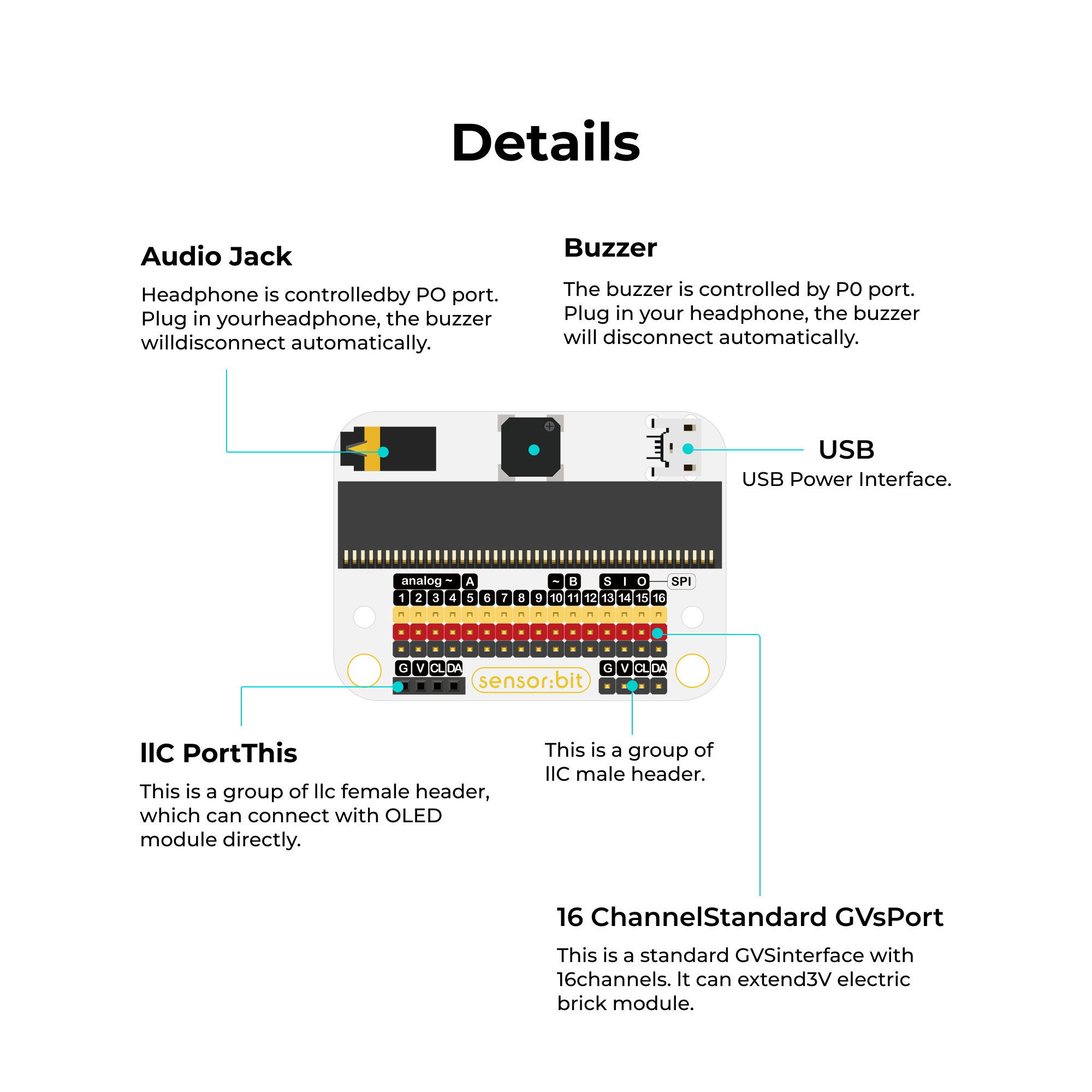 ELECFREAKS Sensor:bit (IO Extension Board For micro:bit)