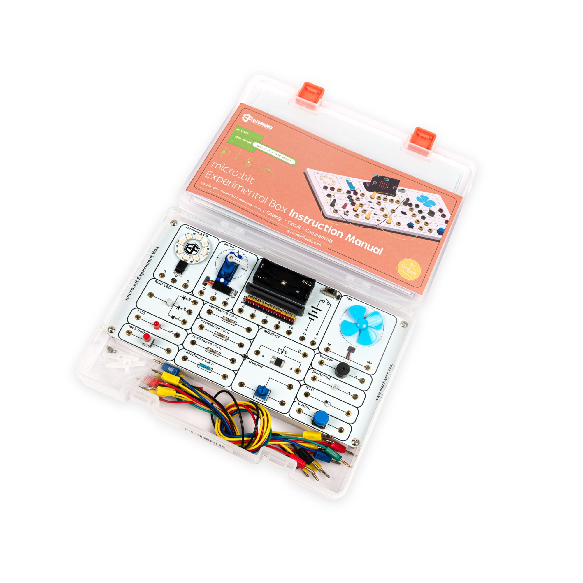 ELECFREAKS micro:bit サイエンスボックス実験キット、子供用プログラミングキット