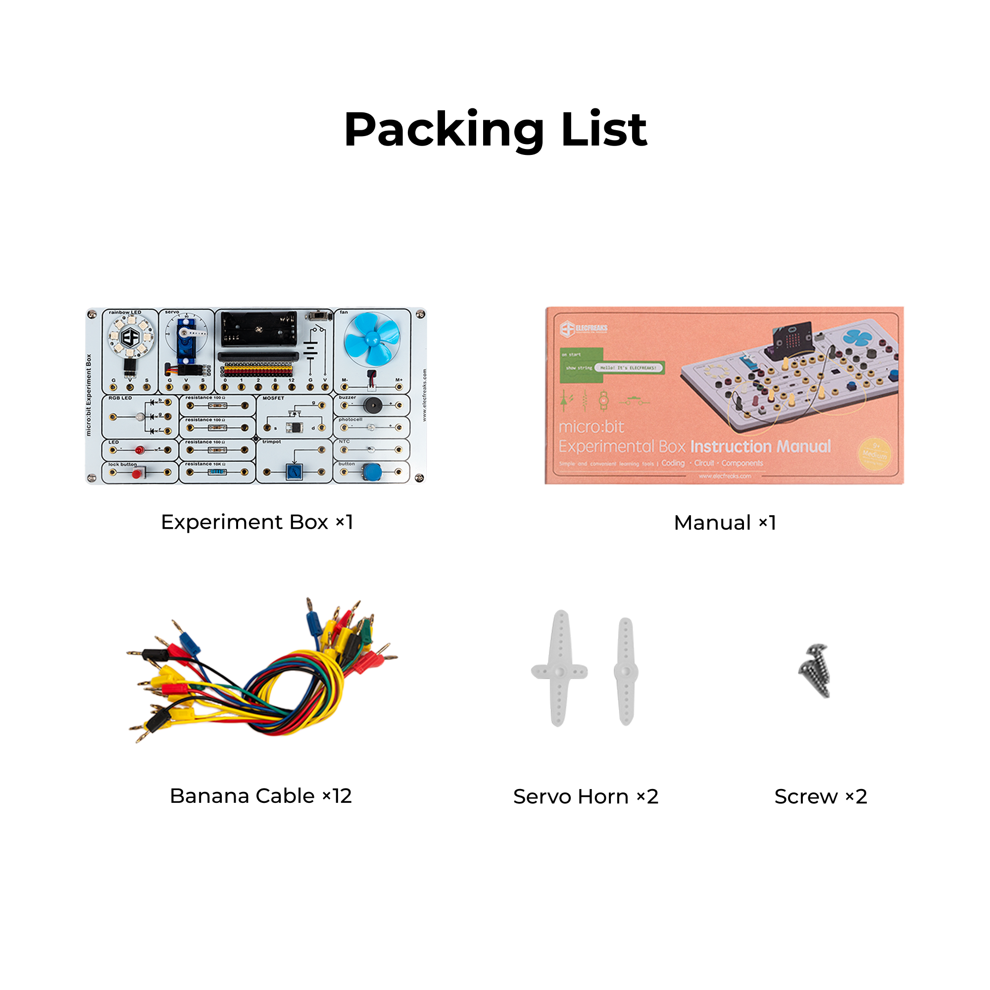 ELECFREAKS micro:bit Smart Science Box Experiment Kit, Programming Kit For Kid