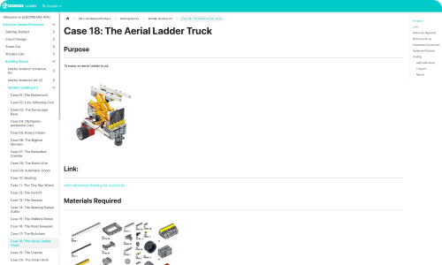 Rich learning resources of the micro:bit Wonder Building kit