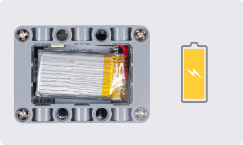 Built-in lithium battery in the micro:bit wonder building kit