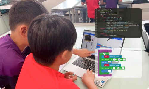 the micro:bit Wonder Building kit Coding software