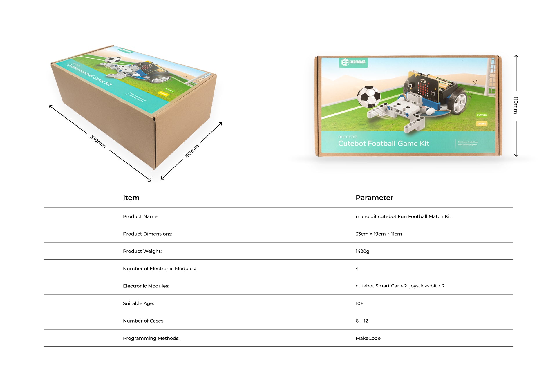 micro:bit Cutebot Fun Football Game Kit | Διερευνητική Μάθηση