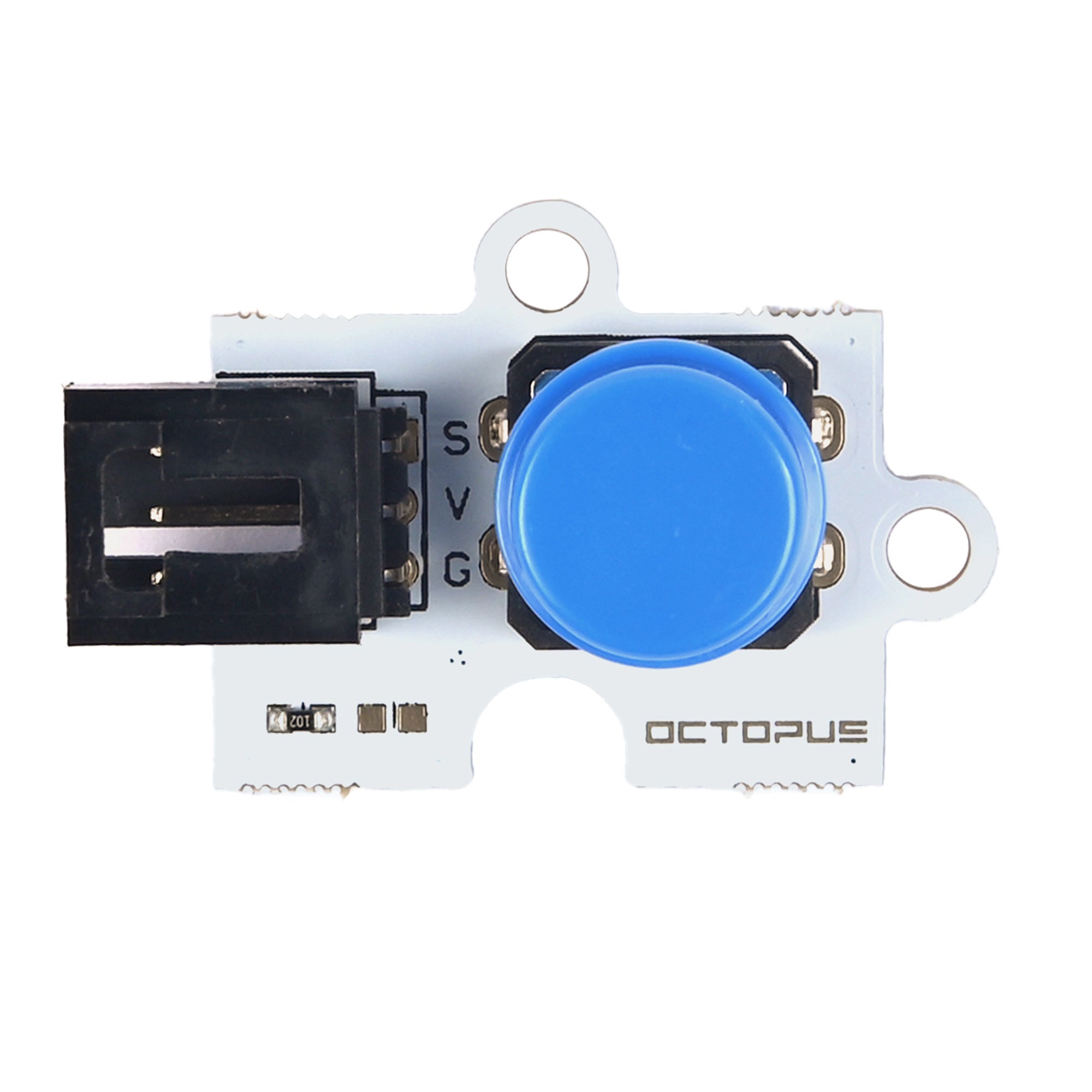 ELECFREAKS Octopus Digital PushButton Brick - Blue