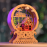 ELECFREAKS Bola de exhibición de escena de madera de Navidad